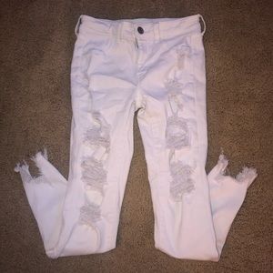 white american eagle jeans